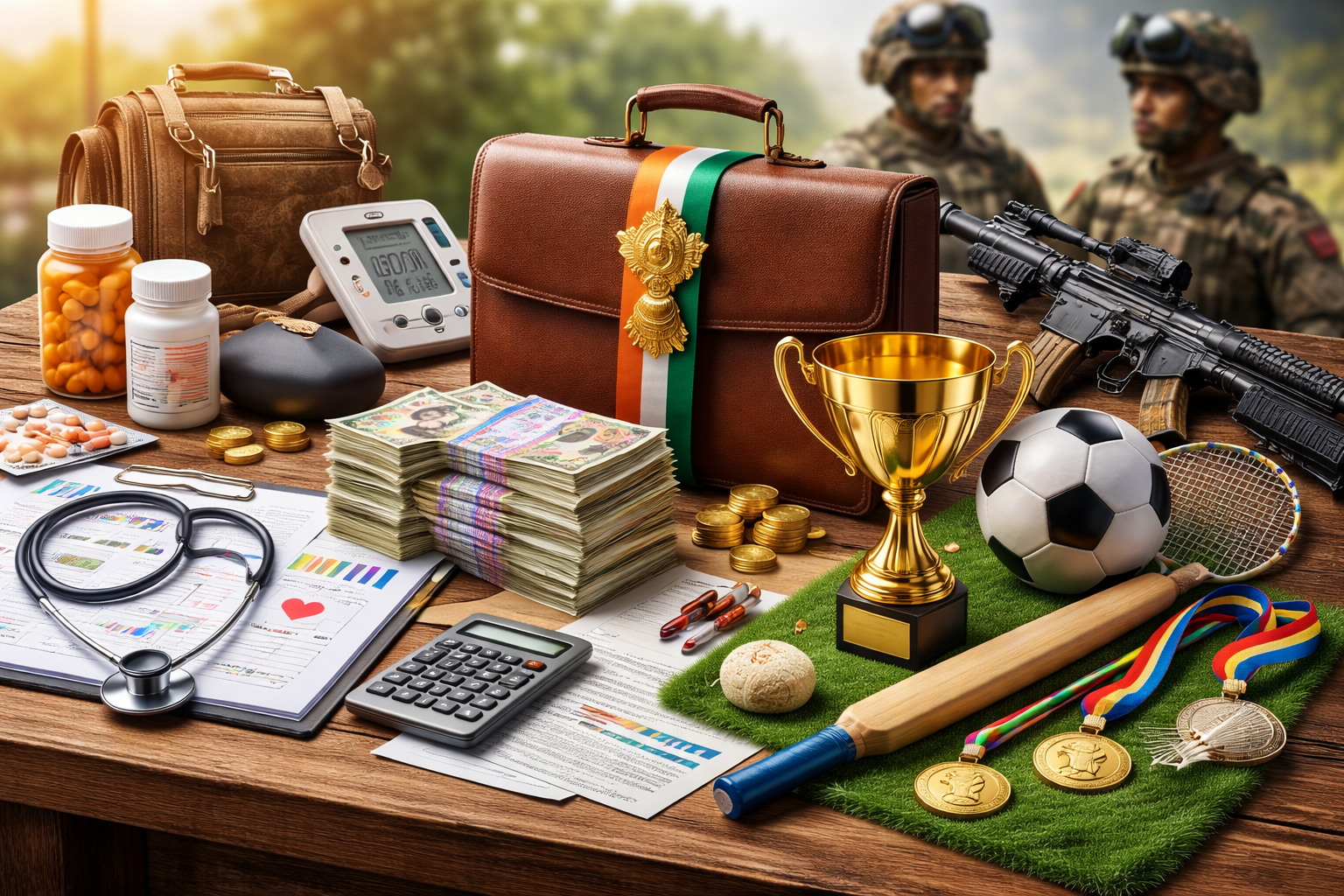 Union Budget gives priority to health, sports and defence sectors